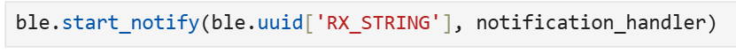 BLE Notification Code